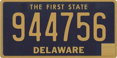 DE license plate 944756