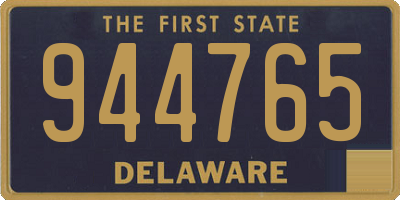 DE license plate 944765
