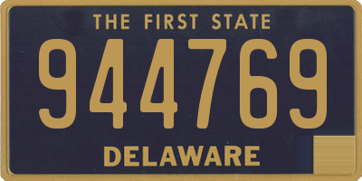 DE license plate 944769