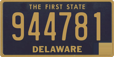 DE license plate 944781