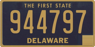 DE license plate 944797