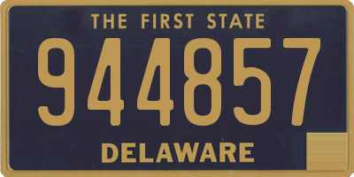 DE license plate 944857