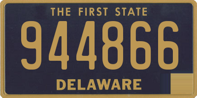 DE license plate 944866