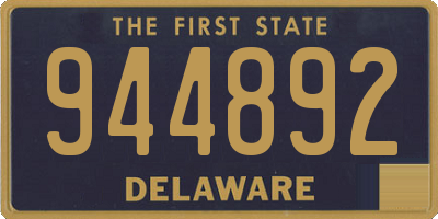 DE license plate 944892
