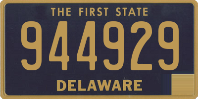 DE license plate 944929