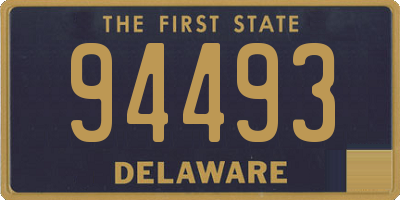 DE license plate 94493