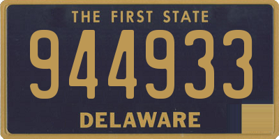 DE license plate 944933