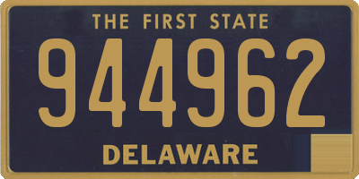 DE license plate 944962