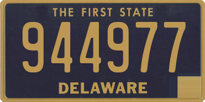 DE license plate 944977