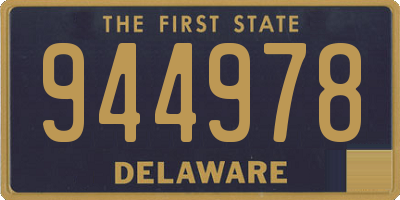 DE license plate 944978