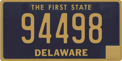 DE license plate 94498