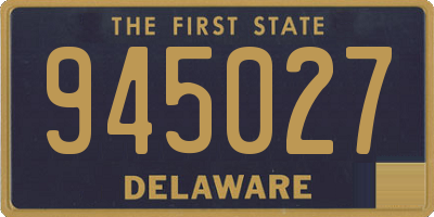 DE license plate 945027