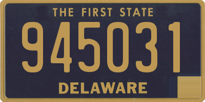 DE license plate 945031