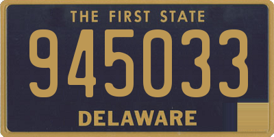 DE license plate 945033