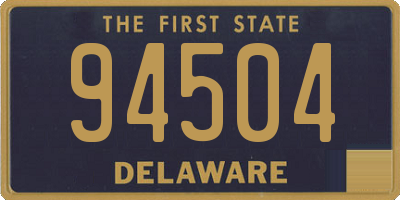 DE license plate 94504