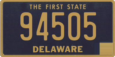 DE license plate 94505