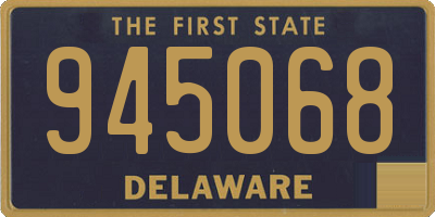 DE license plate 945068