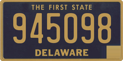 DE license plate 945098