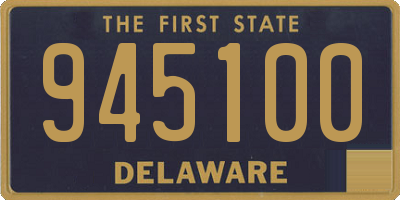 DE license plate 945100