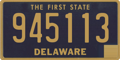 DE license plate 945113