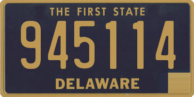 DE license plate 945114