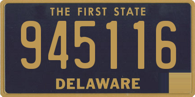 DE license plate 945116