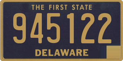 DE license plate 945122