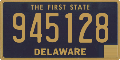 DE license plate 945128