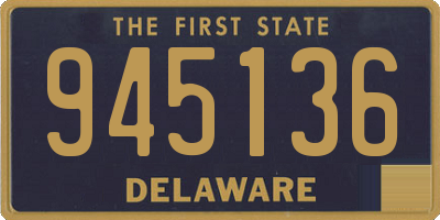 DE license plate 945136
