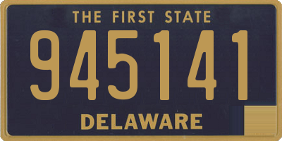 DE license plate 945141