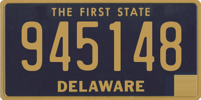 DE license plate 945148