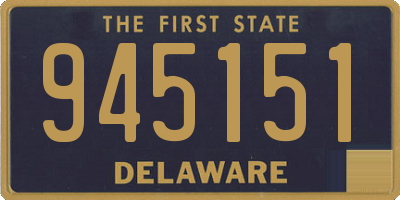DE license plate 945151