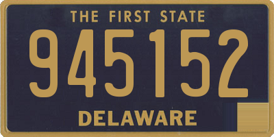 DE license plate 945152