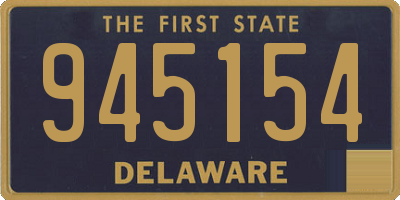 DE license plate 945154