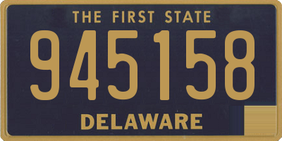DE license plate 945158