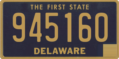 DE license plate 945160