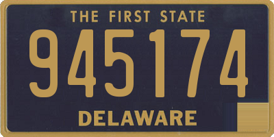 DE license plate 945174