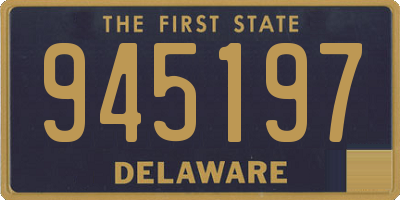 DE license plate 945197
