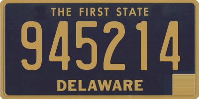 DE license plate 945214