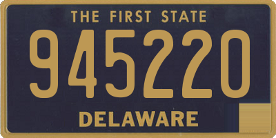 DE license plate 945220
