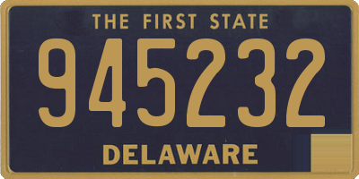 DE license plate 945232