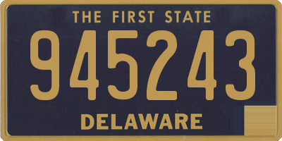 DE license plate 945243