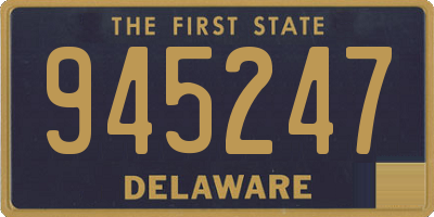 DE license plate 945247