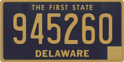 DE license plate 945260