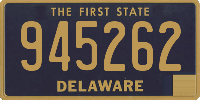 DE license plate 945262