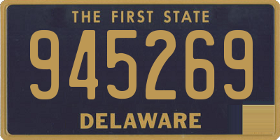 DE license plate 945269