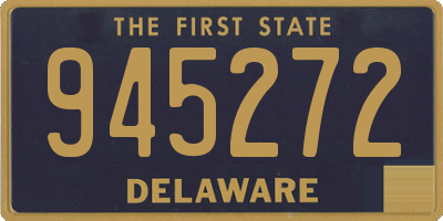 DE license plate 945272
