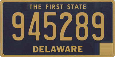 DE license plate 945289