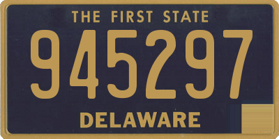 DE license plate 945297