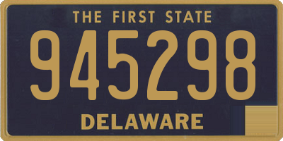 DE license plate 945298
